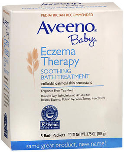 Aveeno Baby Fragrance Free Soothing Bath Treatment Packets - 5 ct