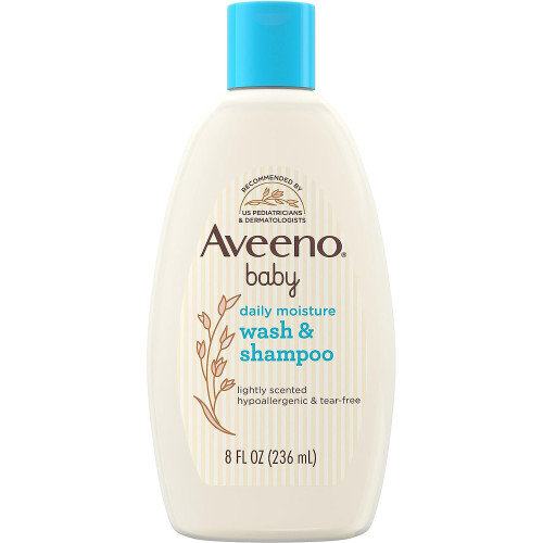 Aveeno Baby Wash and Shampoo Lightly Scented - 8 oz