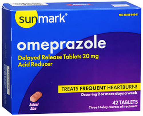 Sunmark Omeprazole Tablets - 42 ct