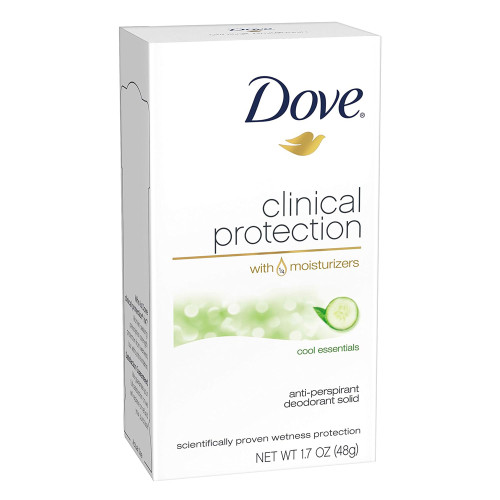 Dove Clinical Protection Anti-Perspirant Solid Cool Essentials - 1.7 oz