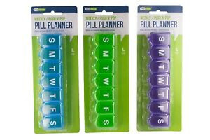 Ezy Dose 7-Day Contour Pill Reminder Large Assorted Colors- 1 ea.