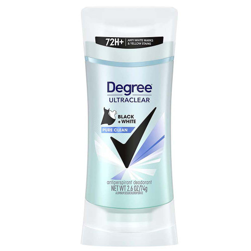 Degree Ultra Clear Anti-Perspirant & Deodorant Solid Pure Clean - 2.6 oz