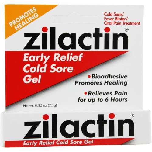 Zilactin Cold Sore Relief Gel - .25 oz (7.1 g)