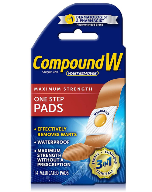 Compound W Wart Remover One Step Pads - 14 Pads