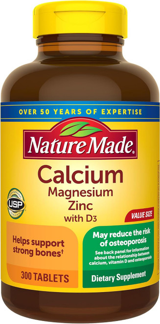Nature Made Calcium Magnesium Zinc -300 Tablets