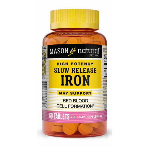 Mason Natural Slow Release Iron - 60 Tablets