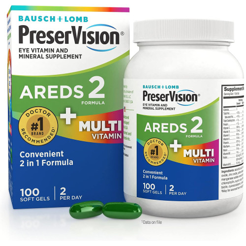 Bausch + Lomb PreserVision Eye Vitamin & Mineral Supplement Softgels - 100 ct