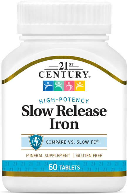 21st Century Slow Release Iron Tablets - 60 ct