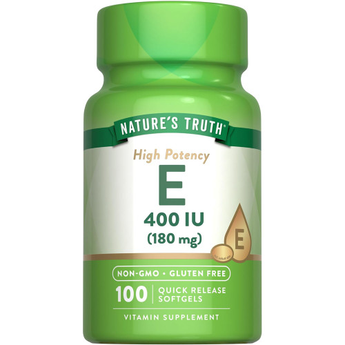 Nature's Truth High Potency Vitamin E 400 IU Quick Release Softgels - 100ct