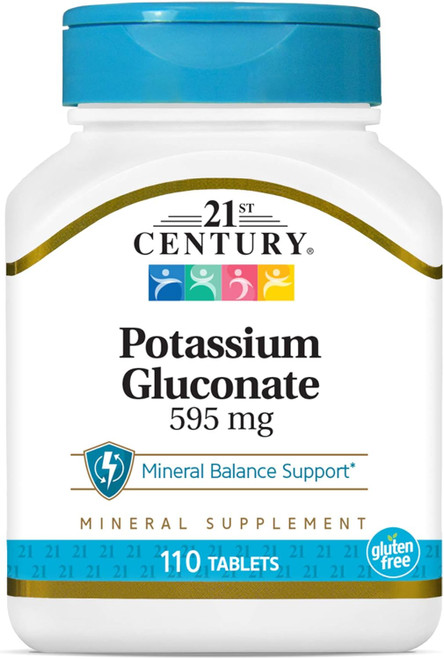 21st Century Potassium Gluconate 595 mg - 110 ct