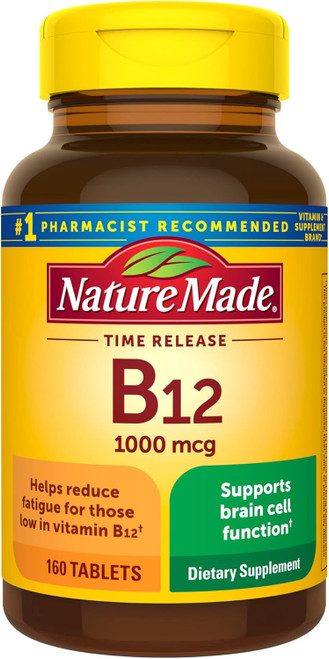 Nature Made B-12 1000 mcg, Timed Release - 160 Tablets