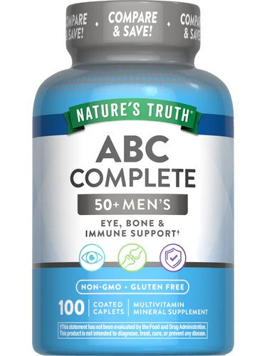 Nature's Truth ABC Complete Senior Men's 50+ - 100 Coated Caplets