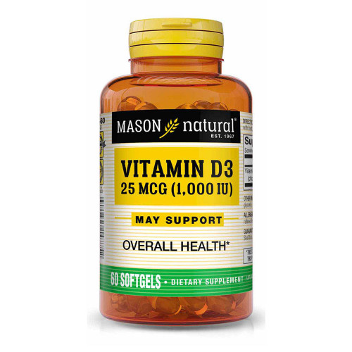 Mason Natural D1000 IU - 60 Softgels