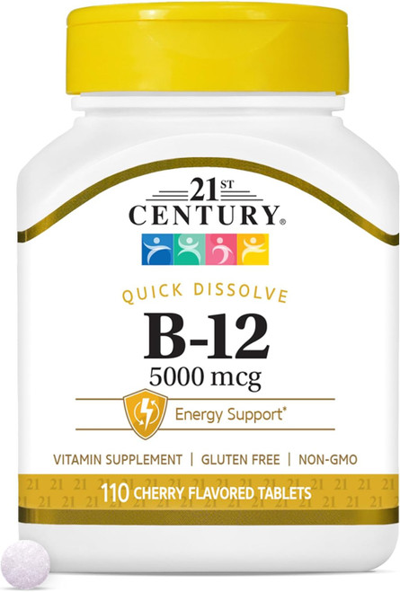 21st Century B-12 5000 mcg Tablets Sublingual - 110 ct