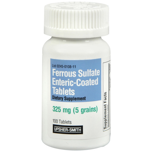 Upsher-Smith Ferrous Sulfate  325 mg - 100 Tablets