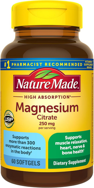 Nature Made Magnesium Citrate - 60 Softgels