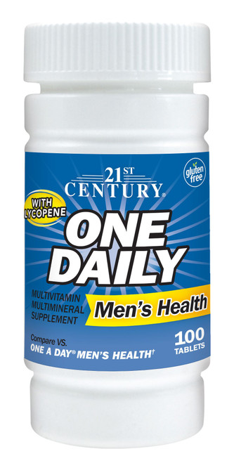 21st Century Men's Health One Daily Multivitamin Multimineral Supplement Tablets - 100 ct