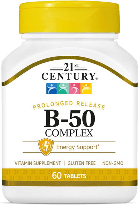 21st Century Complex B-50 Tablets Prolonged Release - 60 ct