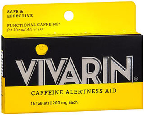 Vivarin Caffeine Alertness Aid Tablets 200 mg - 16 ct