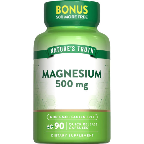 Nature's Truth Magnesium Oxide 500 mg Quick Release Capsules - 90 ct