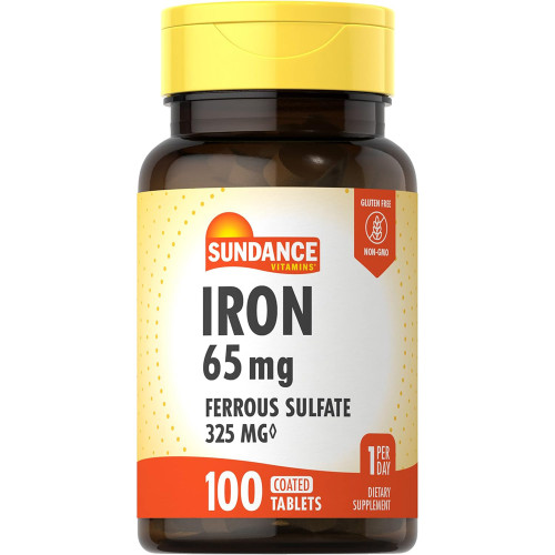 Sundance Vitamins Iron 65 mg - 100 Tablets