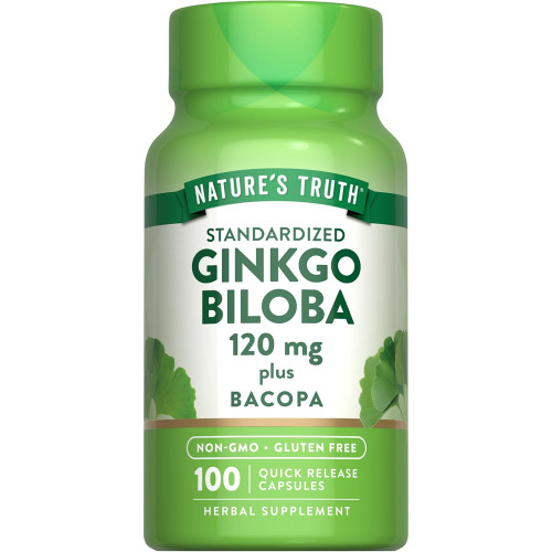 Nature's Truth Standardized Extract Ginkgo Biloba 120 mg Plus Quick Release Capsules - 100 ct Nature's Truth Standardized Extract Ginkgo Biloba 120 mg Plus Quick Release Capsules - 100 ct
