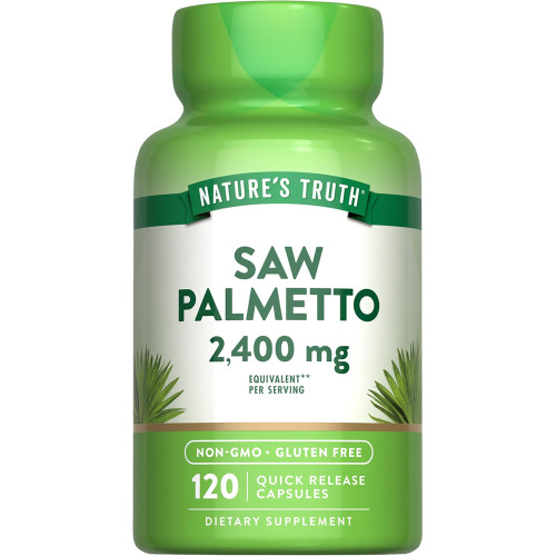Nature's Truth Saw Palmetto 2,400 mg Quick Release Capsules - 120 Capsules
