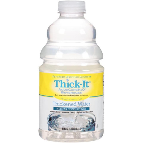 Thick-It AquaCare H2O Beverage Thickened Water Nectar Consistency - 46 oz