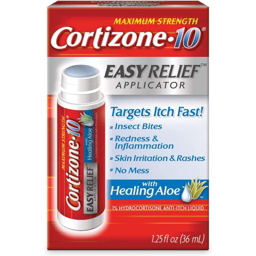 Maximum Strength Cortizone-10 Easy Relief Applicator Anti-Itch Liquid - 1.25 oz