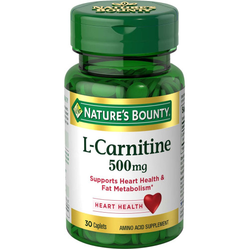 Nature's Bounty L-Carnitine 500 mg Caplets - 30 ct