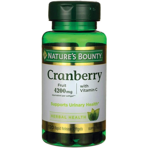 Nature's Bounty Cranberry 4200 mg plus Vitamin C - 120 Softgels