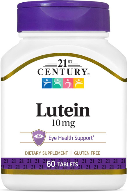 21st Century Lutein 10 mg - 60 Tablets
