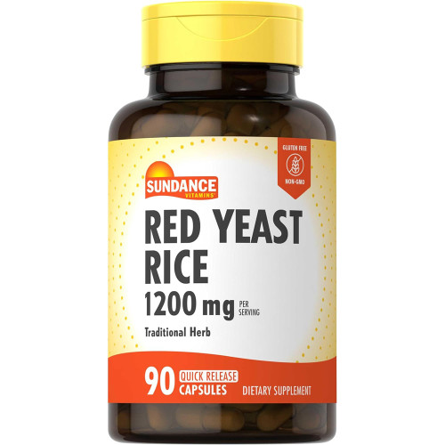 Sundance Red Yeast Rice 600 mg - 90 Quick Release Capsules