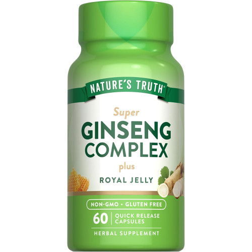Nature's Truth Super Ginseng Complex plus Royal Jelly 800 mg Quick Release Capsules - 60 ct Nature's Truth Super Ginseng Complex plus Royal Jelly 800 mg Quick Release Capsules - 60 ct