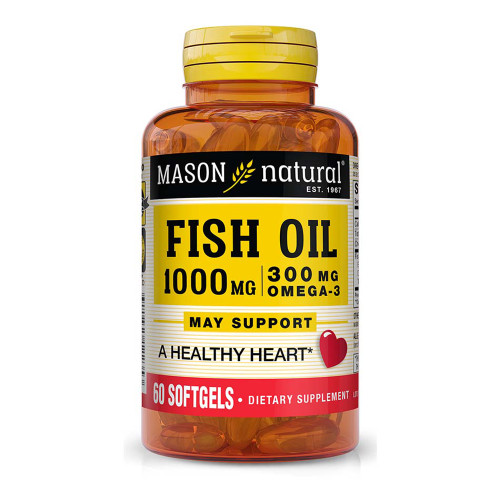 Mason Natural Omega-3 Fish Oil 1000 mg - 60 Softgels