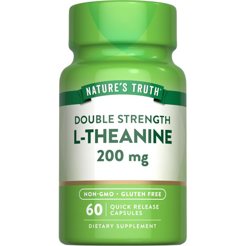 Nature's Truth L-Theanine 200 mg Dietary Supplement Capsules - 60 ct