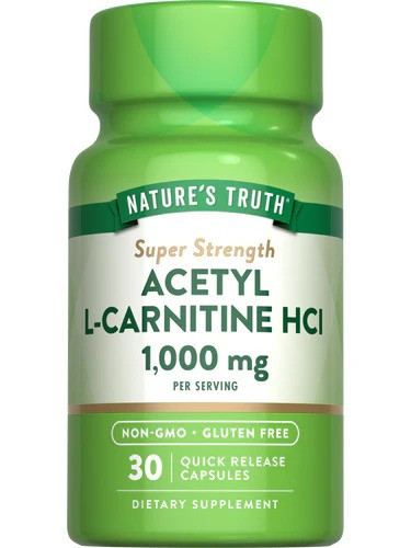 Nature's Truth Acetyl L Carnitine HCL 1000 mg - 30 Quick Release Capsules