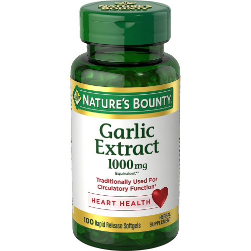 Nature's Bounty Odorless Garlic 1000 mg - 100 Softgels