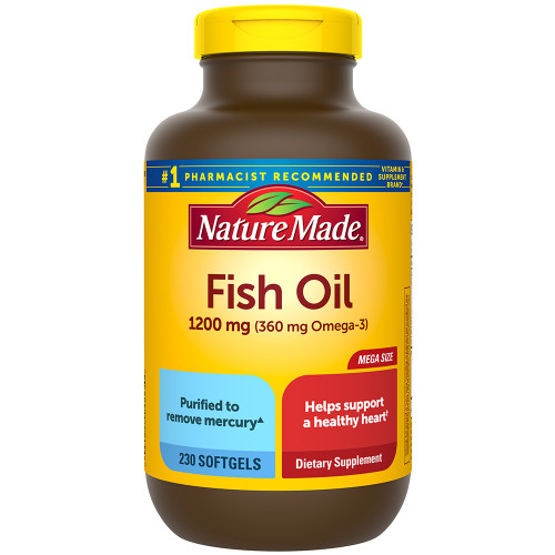Nature Made Fish Oil 1200 mg - 230 Softgels