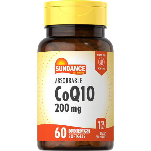 Sundance Vitamins Absorbable CoQ10 200mg - 60 Softgels
