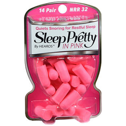 Sleep Pretty in Pink Women's Ear Plugs - 14 Pair