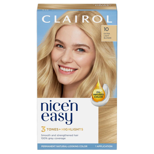 Clairol Nice 'n Easy Hair Color 10 Natural Extra Light Blonde