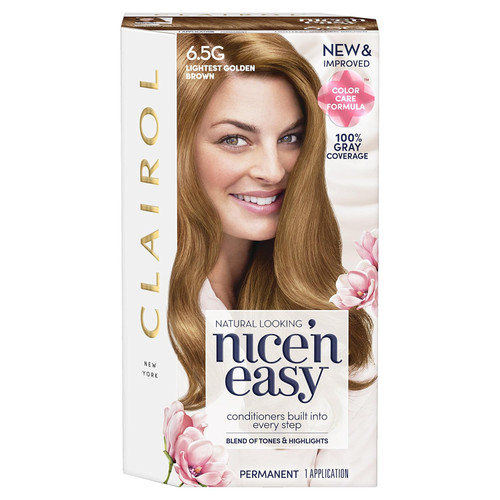 Clairol Nice 'n Easy Hair Color 6.5G Natural Lightest Golden Brown