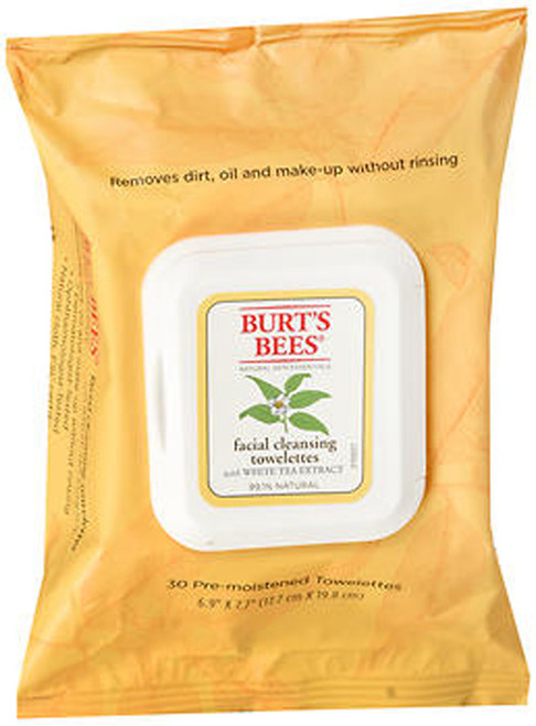 Burt's Bees Facial Cleansing Towelettes 30 ct - 3 Pkgs