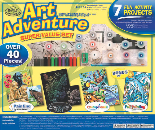 Boy's Art Adventure Activity Set - 40+ pc
