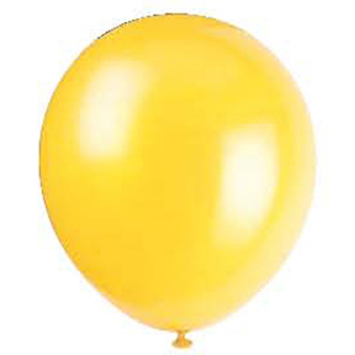 12" Balloon - Yellow, 12"