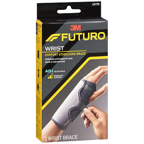 Futuro Reversible Splint Wrist Brace Adjust To Fit, Moderate - Each