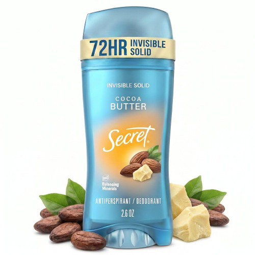 Secret Scent Expressions Anti-Perspirant Deodorant Invisible Solid Coco Butter - 2.6 oz