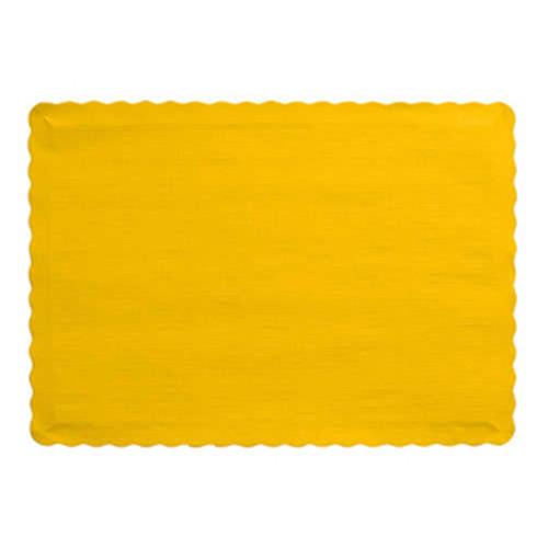Solid Color Placemat - School Bus Yellow, 9.5"x14"