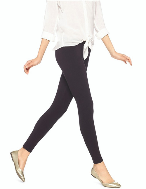 Cotton Leggings - Black, Small